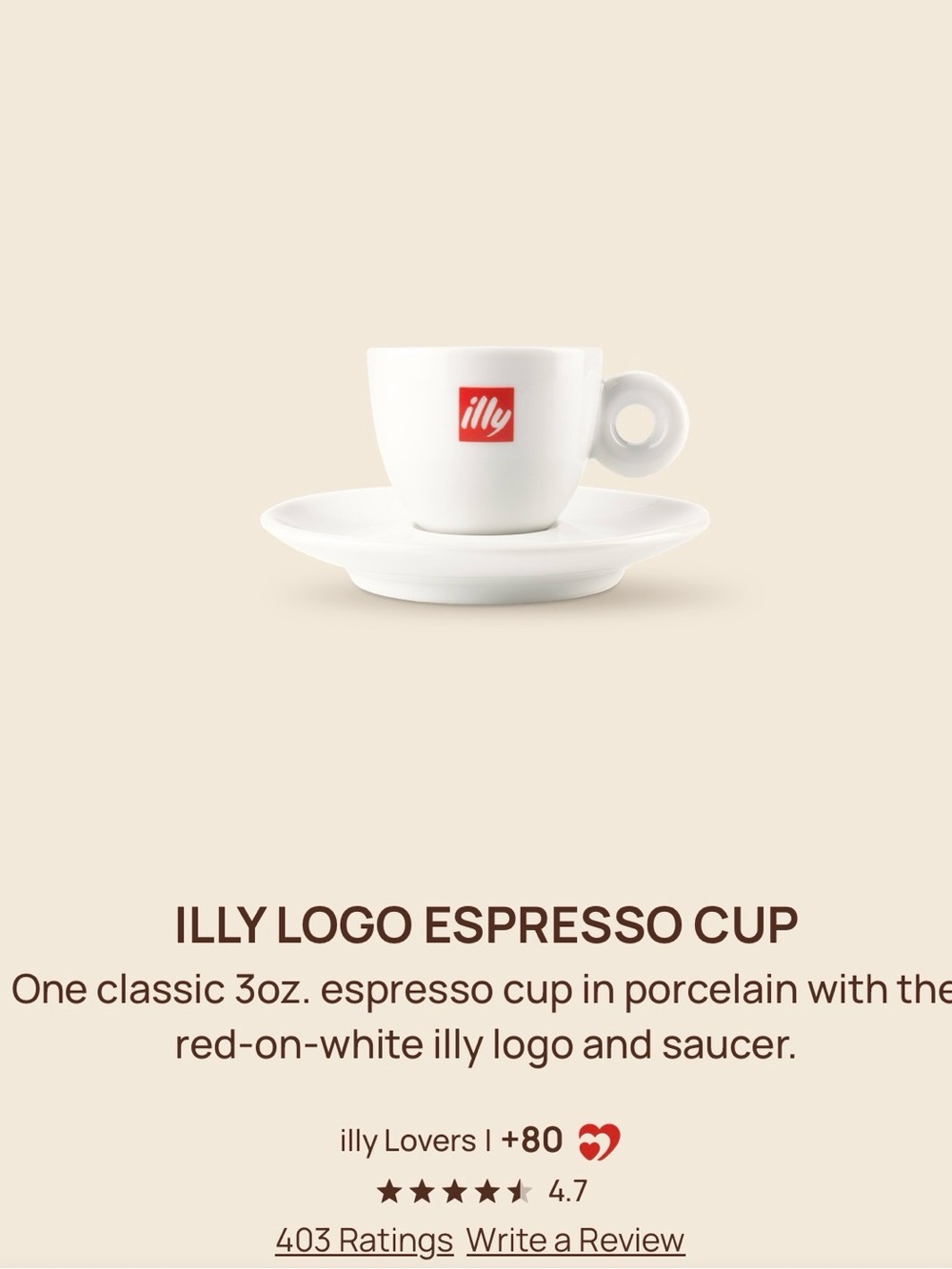 ILLY Classic White Porcelain Espresso and Cappuccino Cups Bundle - Picture 8 of 8